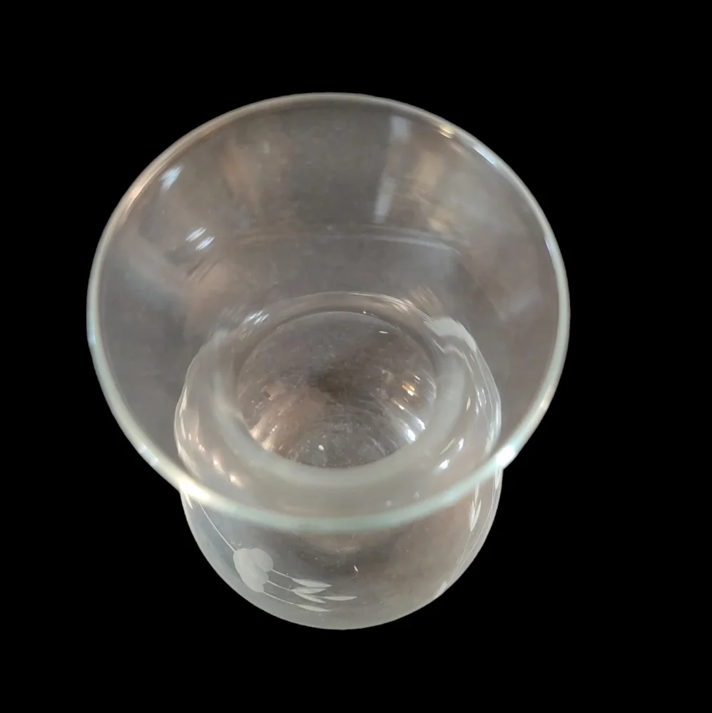 Princess House Etched Vase Glass